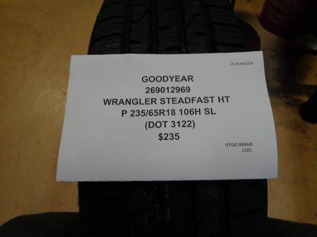 GOODYEAR WRANGLER STEADFAST HT P 235 65 18 106H SL TIRE 269012969 CQ1