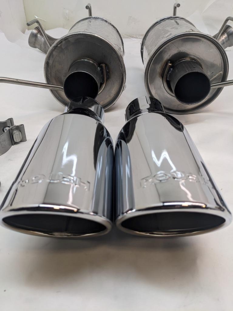 ROUSH CAT-BACK EXHAUST SYSTEM MUSTANG MUFFLER TIPS 13135230-AA NEW B2