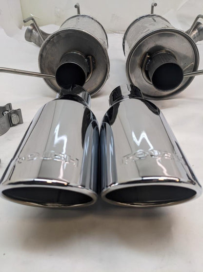 ROUSH CAT-BACK EXHAUST SYSTEM MUSTANG MUFFLER TIPS 13135230-AA NEW B2