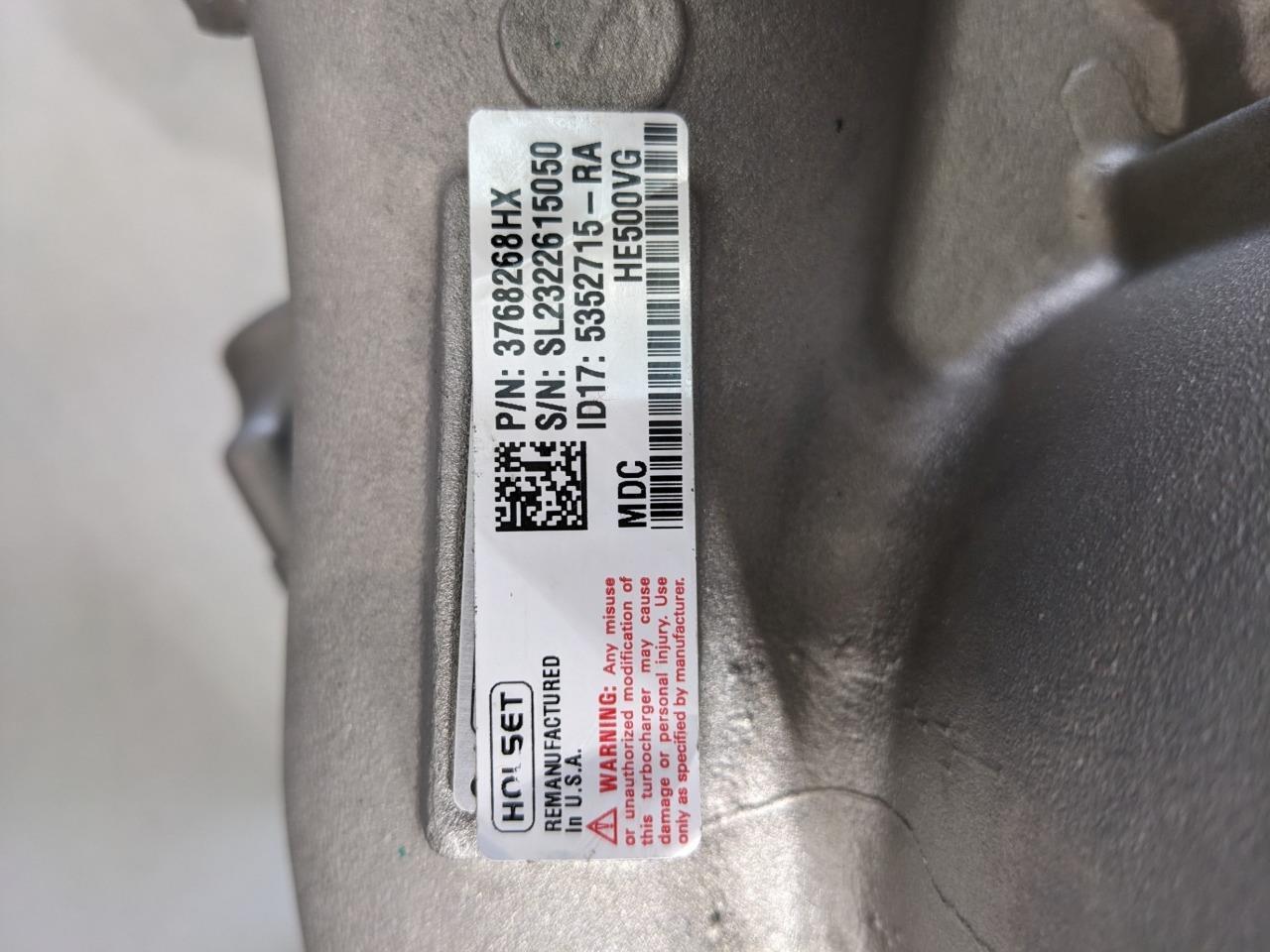 GENUINE OEM CUMMINS HOLSET HE500VG TURBOCHARGER 3768268HX REMAN B2