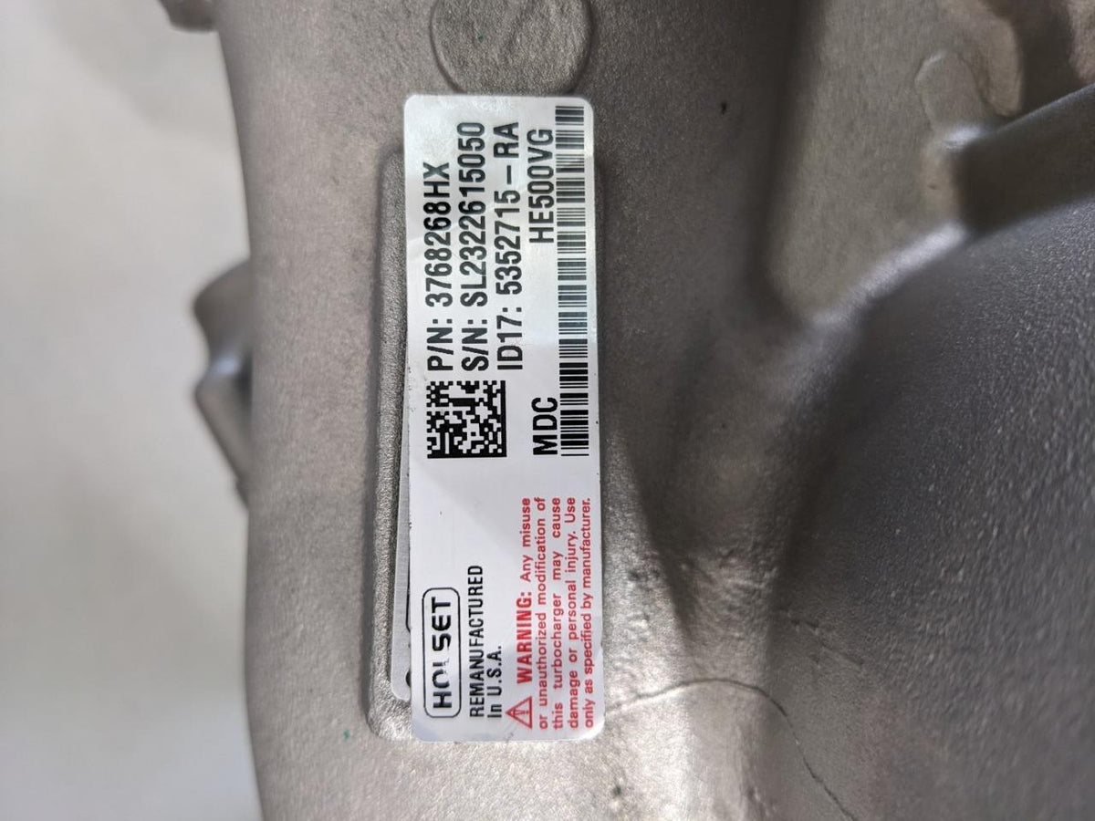 GENUINE OEM CUMMINS HOLSET HE500VG TURBOCHARGER 3768268HX REMAN B2