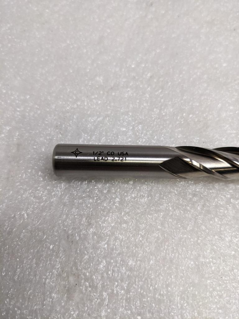CLEVELAND TWIST DRILL C42699 END MILL 556 1/2" DIA 3-1/4" OAL 4-FLUTE NEW R22T5