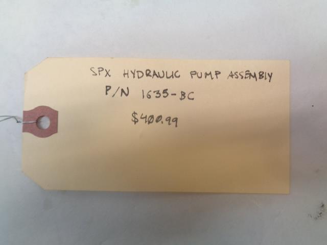 SPX HYDRAULIC PUMP ASSEMBLY P/N 1635-BC PH 3 VOLT 230/460 AMP 13 HP 5 R12