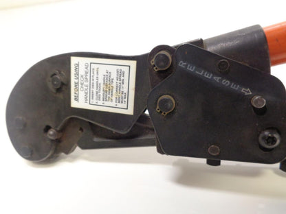 USED THOMAS & BETTS TBM5 SHURE STAKE TOOL W/ 3 COLOR-CODED DIES R27
