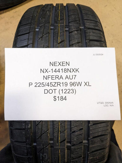 NEXEN NFERA AU7 P 225 45 19 96W XL TIRE 14418NXK CQ2