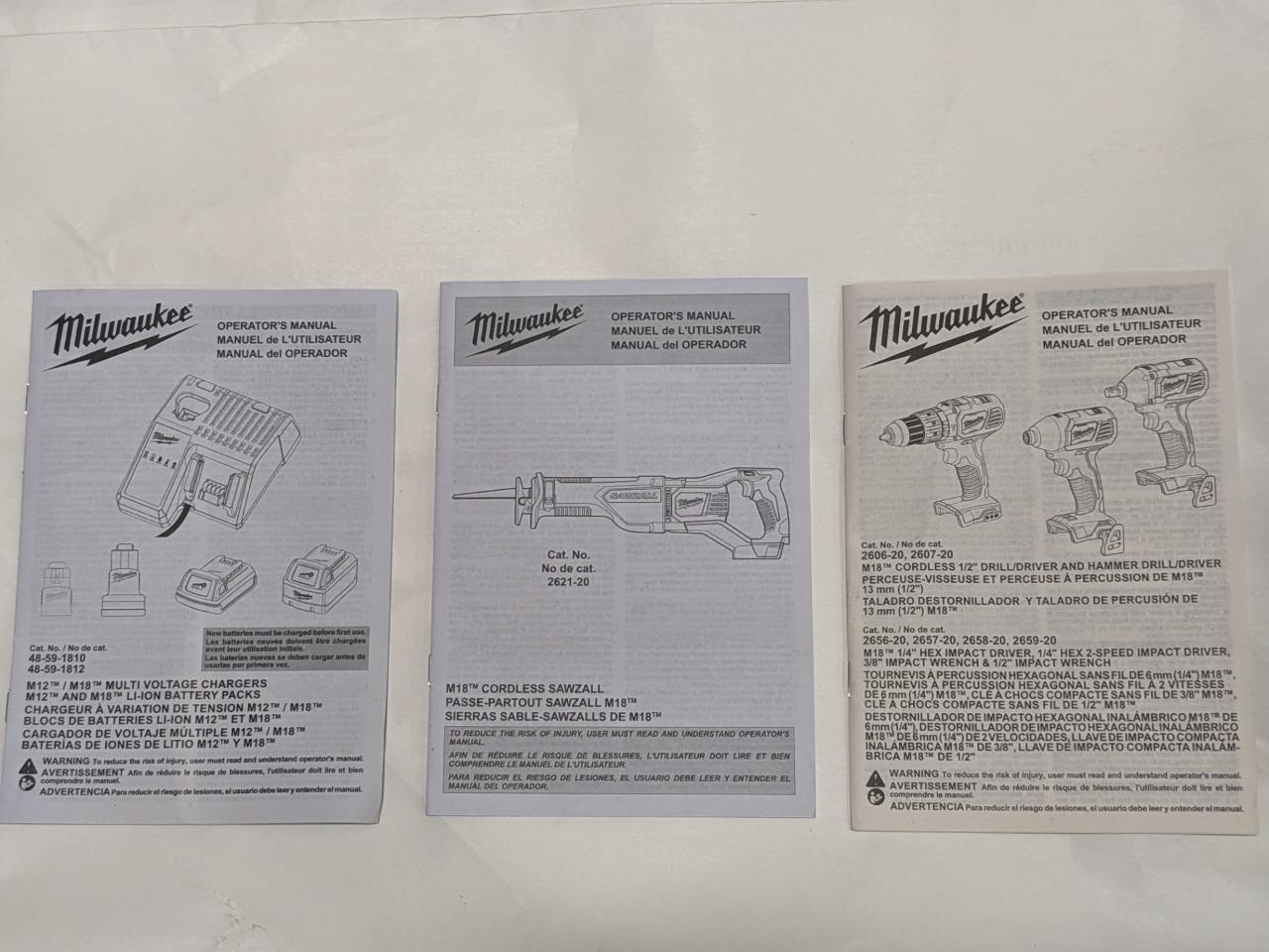 MILWAUKEE M18 CORDLESS LITHIUM-ION 4-TOOL COMBO KIT 2696-24 BSR35