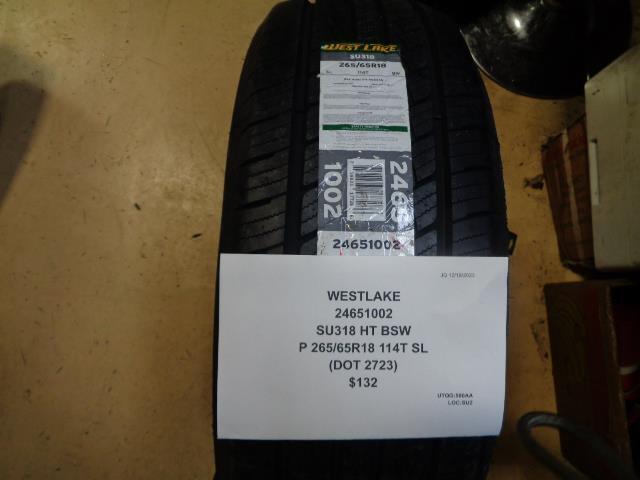 WESTLAKE SL318 HT BSW P 265 65 18 114T SL TIRE 24651002 CQ4