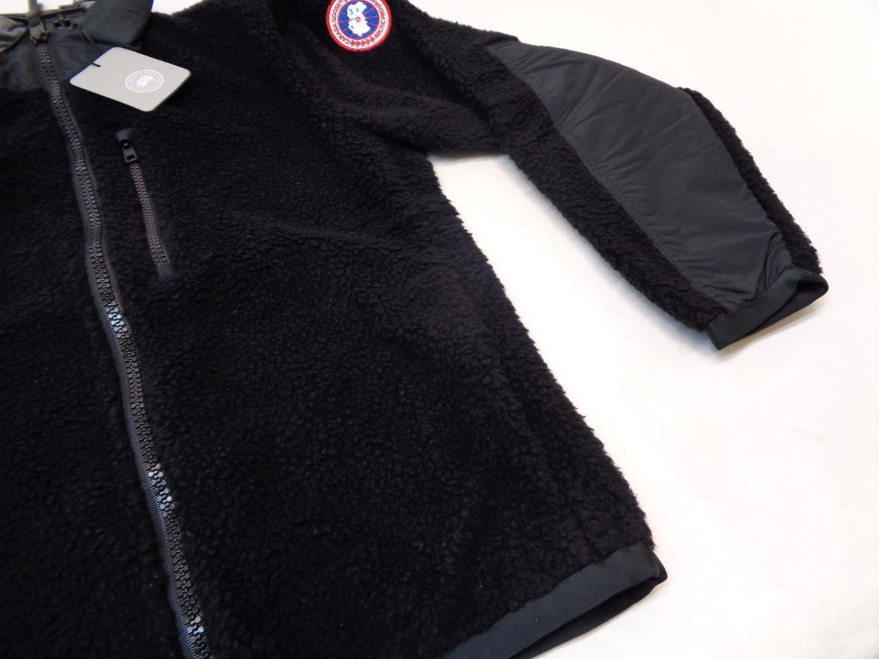 CANADA GOOSE MEN'S SIZE S BLACK KELOWNA KIND FLEECE JACKET 7017M1 SR
