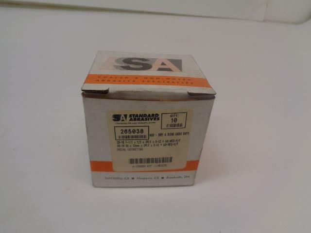 NEW STANDARD ABRASIVES 1-1/2 X 1/2 X 2PLY X 8-32 265038 R7TG