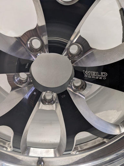 1 WELD RACING 76HB7100W67A WHEEL RT-S S76 FORGED ALUMINUM BLACK 17X10 USED B2