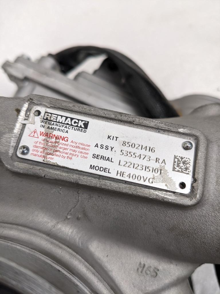 HOLSET MACK REMANUFACTURED TURBOCHARGER HE400VG FOR VOLVO REMAN E2