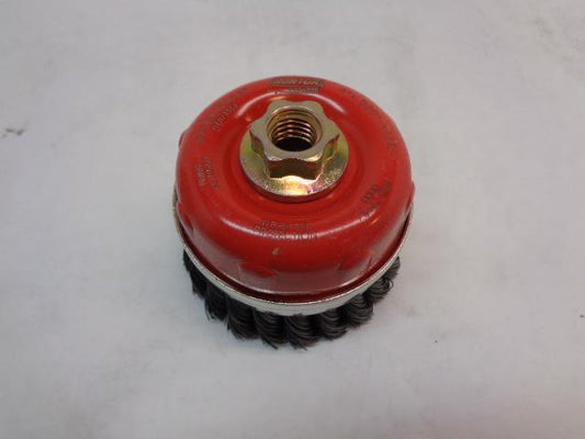 1 NEW NORTON 4 IN. X 5/8 IN. 11 CARBON STEEL TWIST KNOT WIRE CUP BRUSH R28