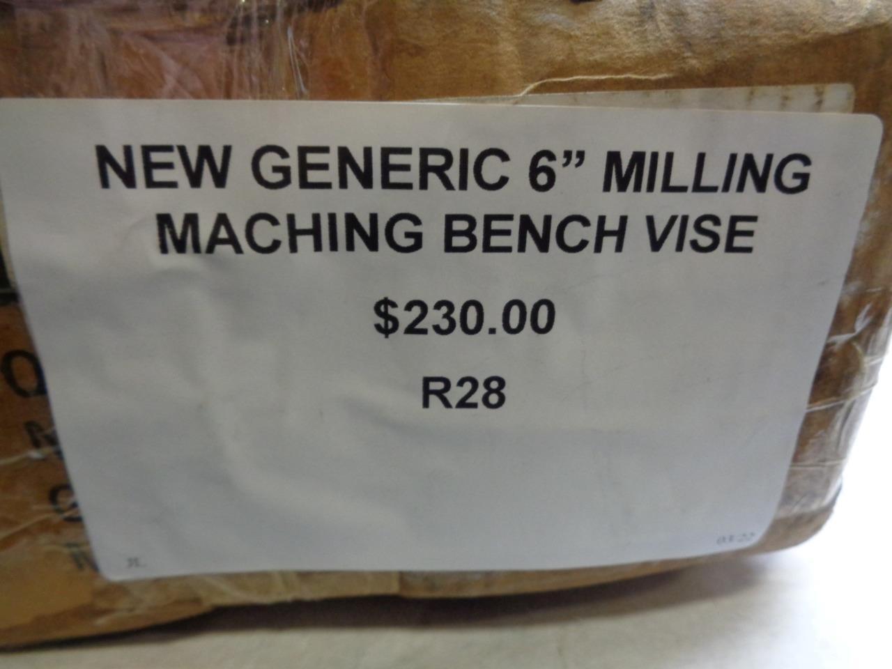 NEW GENERIC 6" MILLING MACHINE BENCH VISE R28