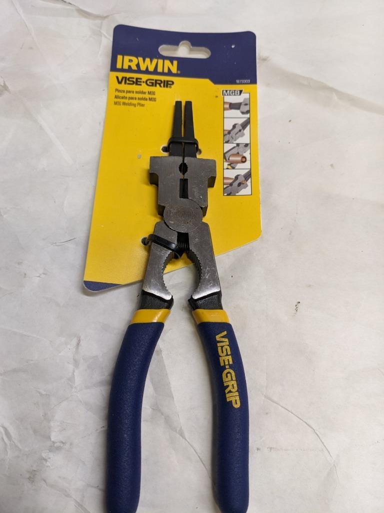 IRWIN TOOLS MIG WELDING PLIERS WITH DIP SLEEVE 8"200MM 1873303 PACK OF 5 NEW R29