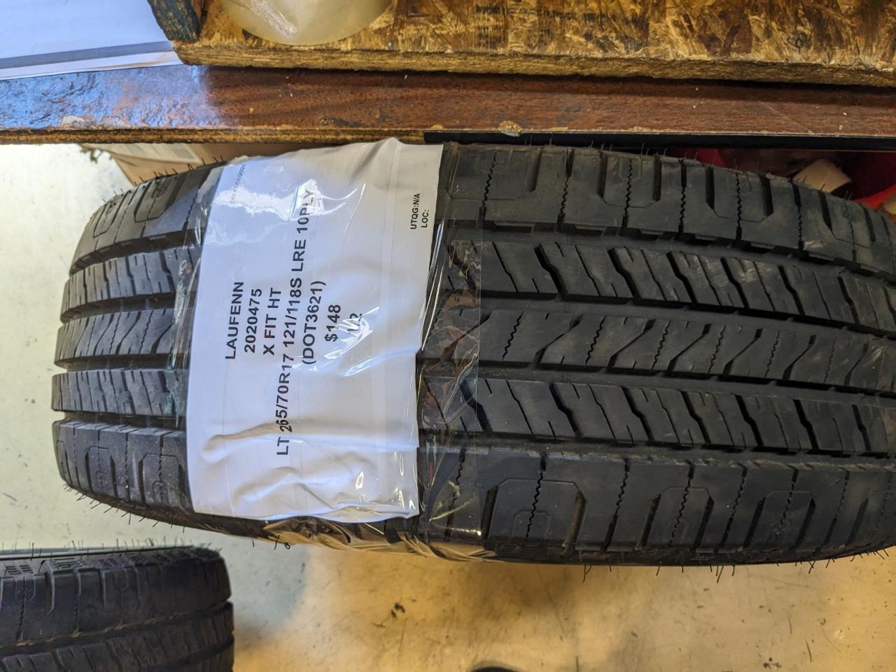 2 LAUFENN X FIT AT LT 265 70 17 121/118S LRE 10PLY TIRES 2020475 CQ3