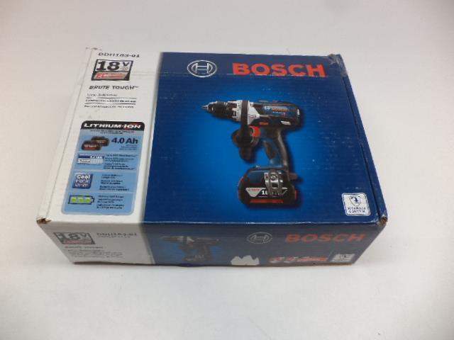 NEW COMPLETE BOSCH CORDLESS BRUTE TOUGH DRILL/DRIVER KIT DDH183-01 BSR35