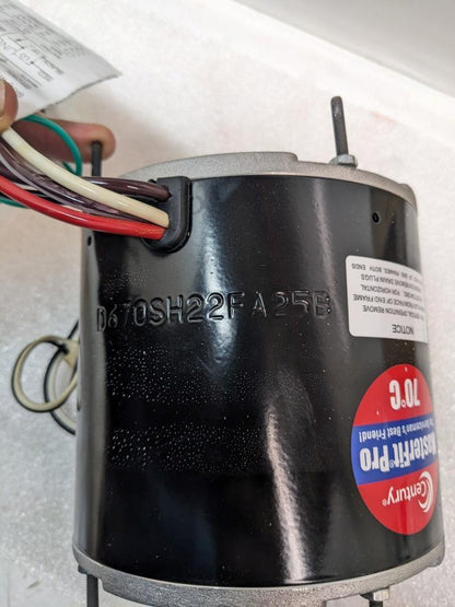 CENTURY FE6001F MASTERFIT PRO CONDENSER FAN MOTOR WITH CAPACITOR NEW R30