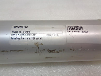 NEW SPEEDAIRE 2" BORE ROUND DOUBLE ACTING AIR CYLINDER 24" STROKE 5VMU5 R32