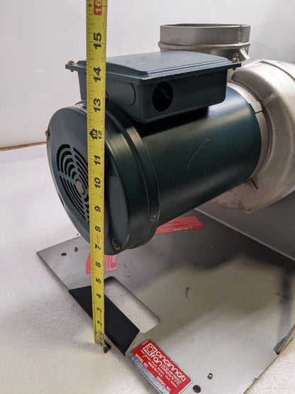 CINCINNATI FAN F-6-C/T1 FUME EXHAUSTER 1-1/2HP 3450RPM CAST ALUM 115V NEW B2