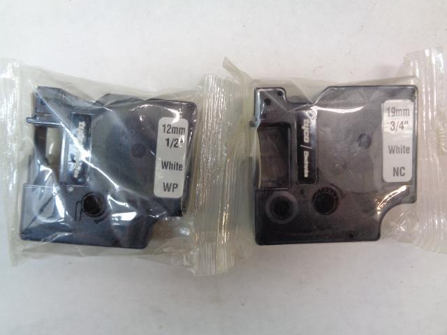 USED TYCO TE T107M-SMS LABEL MAKER W/ LABEL ROLLS R4