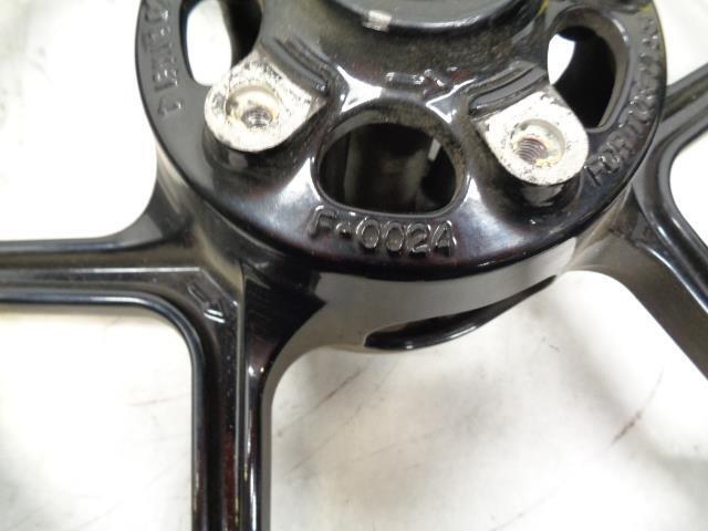 USED ENKEI KAWASAKI SPORTBIKE BLACK 3 TWIN SPOKE WHEEL 17x3.5 BORE 25.8mm WR