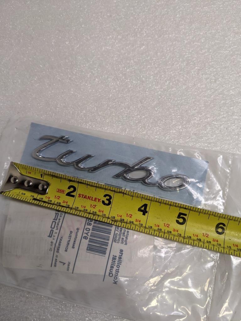 PORSCHE 9Y0853675B HATCH EMBLEM FOR 19-23 CAYENNE 4.0L TURBO NEW PGB2TB