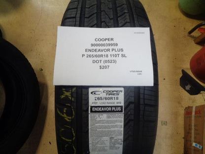4 COOPER ENDEAVOR PLUS P 265 60 18 110T ALL SEASON HIGHWAY TIRES 90000039959 CQ2