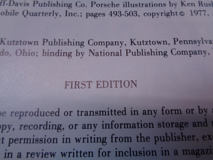 FIRST EDITION PORSCHE: EXCELLENCE WAS EXPECTED KARL LUDVIGSEN HARDCOVER BOOK R31