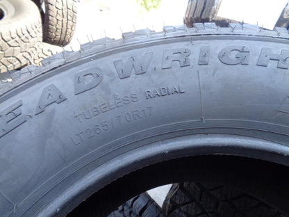 1 TREADWRIGHT DIRT LORD AT LT 265 70 17 123S LRE 10PLY DL2617E SU16