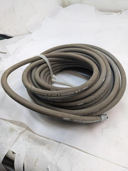 WATER DRAGON 3/8'-GRAY DRAGON FLEX 2-6000 PSI-250  WIRE HOSE NEW B2