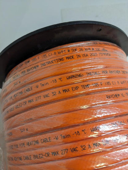 NVENT 8XLE2-CR RAYCHEM XL-TRACE SELF-REG HEATING CABLE 285 FT 205-277V NEW H2