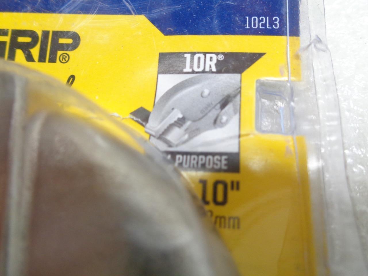 IRWIN 0102L3 10R 1-7/8" 10" STRAIGHT JAW LOCKING PLIERS R22T5