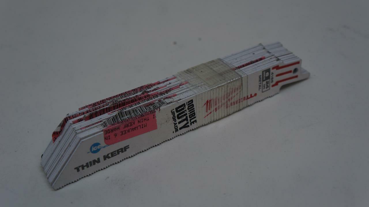 NEW 20 PACK OF MILWAUKEE 6 INCH SAWZALL BLADES 24 TPI 4186 SP2T1