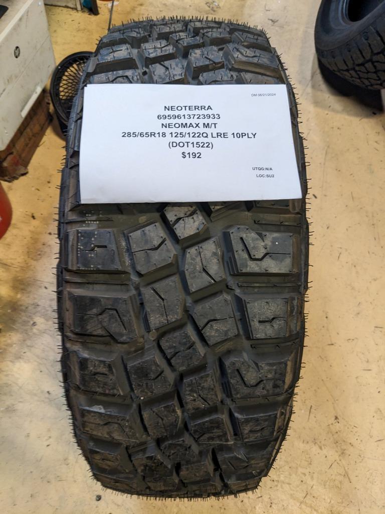 NEOTERRA NEOMAX MT LT 285 65 18 125/122Q LRE 10PLY TIRE 6959613723933 CQ2
