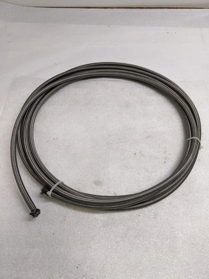 UNBRANDED BRAIDED 30' METALLIC HOSE 3/8" ID 1/2" OD W/ PLASTIC TUBING NEW R3T3