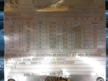 NEW ABB 3-PHASE SQUIRREL CAGE MOTOR M3BP 112MG 4 (DAMAGED) BSRG4