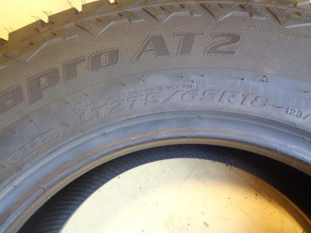 1 HANKOOK DYNAPRO AT2 275 65 18 112S ALL TERRAIN TIRE 2020861