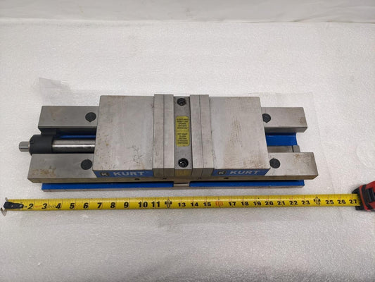 Kurt HDL6 English 6″ JAW WIDTH 4" JAW OPEN Double Station Vise W/O HANDLE NEW H1