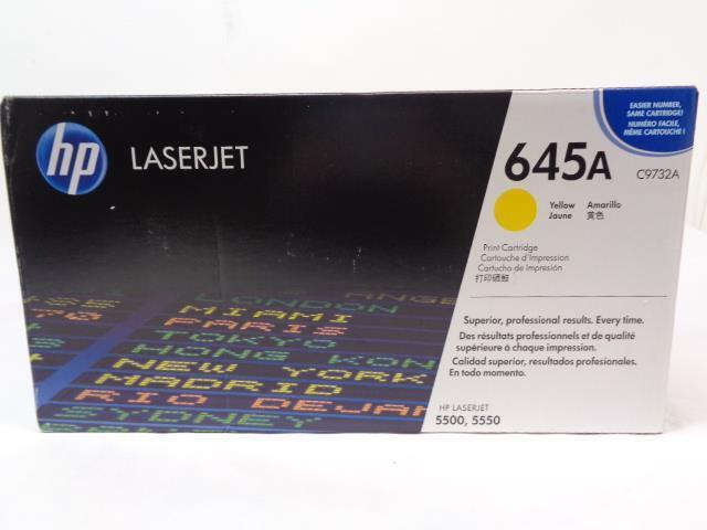 NEW HP 645A YELLOW TONER CARTRIDGE 645A C9732A FOR COLORJET 5500 5550 SR