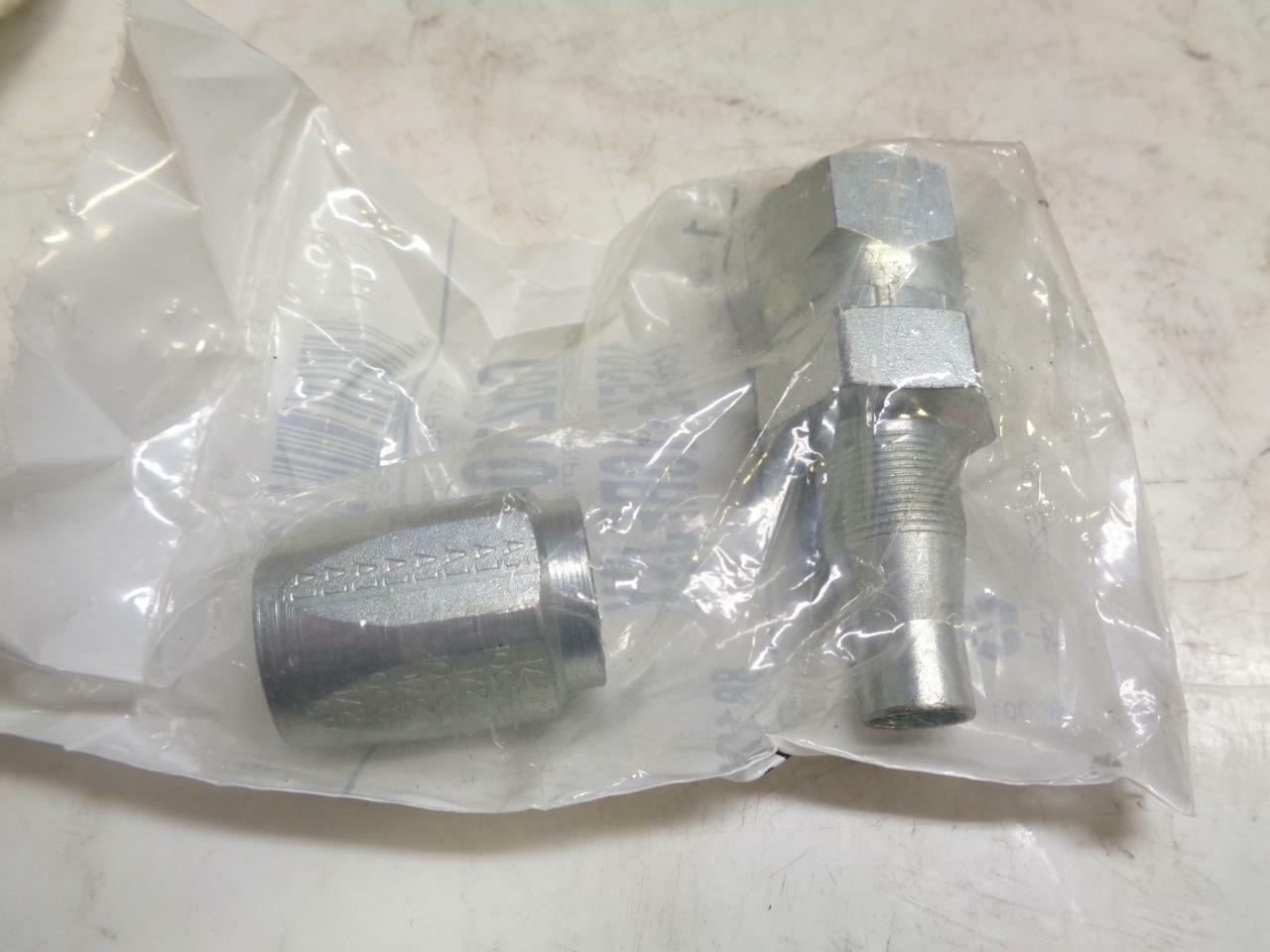 1 PACK OF 5 GATES G35210-1010 1/2" STEEL DUAL SEAT JIC & A1 FLARE COUPLING R10TD