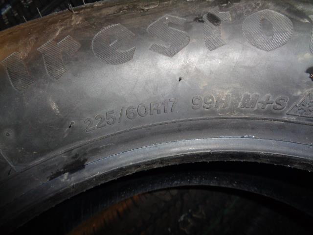 1 FIRESTONE WEATRHERGRIP P 225 60 17 99H SL TIRE 4431