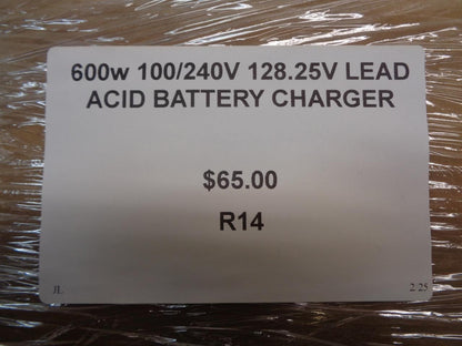 New Generic 600w 100/240V 128.25V Lead Acid Battery Charger R14