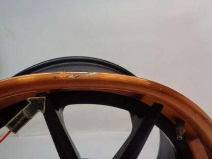 USED BRIXTON FORGED R10D TARGA 3 PC 20X9 5X112 MATTE BLACK/ORANGE WHEEL WR