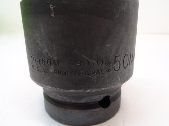 1 NEW STANLEY PROTO 6 POINT 1 IN. DRIVE 50 MM IMPACT SOCKET 10050M R22
