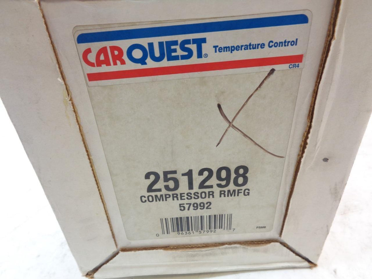 REMAN CARQUEST 251298 AC COMPRESSOR 1996-05 BUICK, CHEVY, OLDSMOBILE, PONTIAC R1
