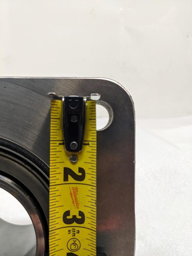 REXNORD MB2307 CAST IRON FLANGE BLOCK BALL BEARING 4 BOLT SQUARE NEW J2