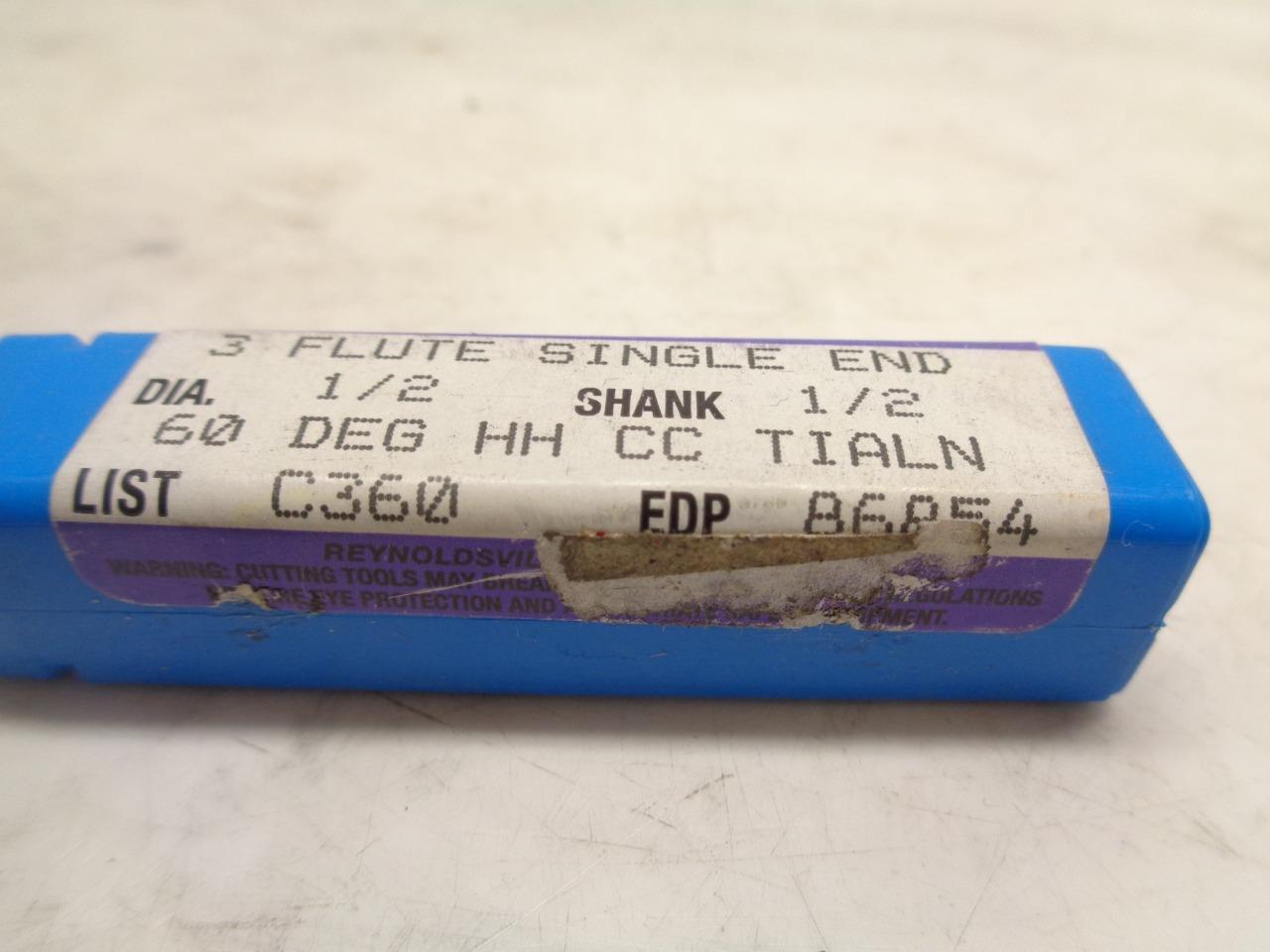 NEW NIAGARA 86854 CARBIDE END MILL 1/2"x1" 3 FLUTE R22T6BA