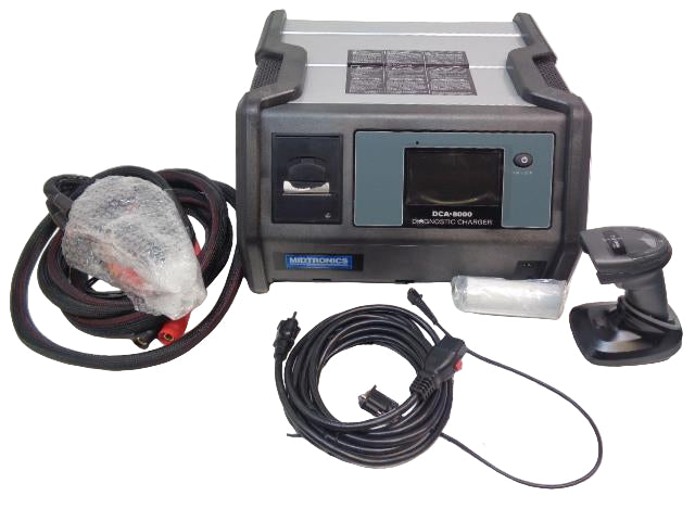 MIDTRONICS DCA-8000P DIAGNOSTIC CHARGING SYSTEM KIT AND PRINTER W/O CART NEW R27
