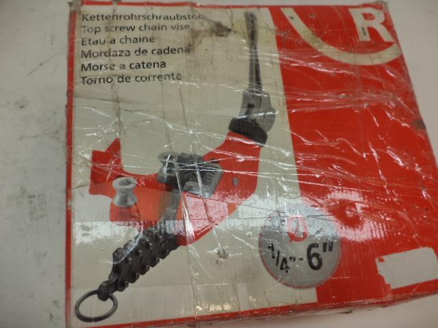 NEW ROTHENBERGER 70715 TOP SCREW CHAIN VISE 1/4-6" R28