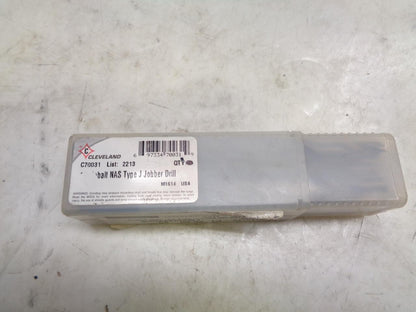 NEW CLEVELAND COBALT NAS TYPE J JOBBER DRILL BIT SET OF 5 C70031 R22T6BM2